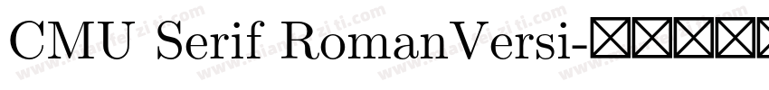 CMU Serif RomanVersi字体转换